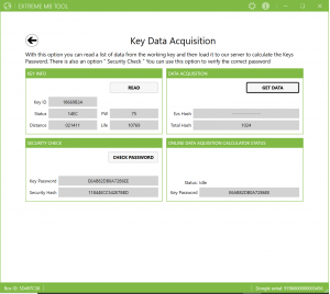 Key data Acquisition - Extreme MB Tool